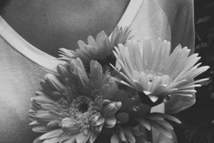 Fotografia de mujer con Flores